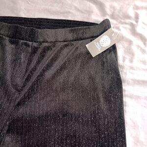 Vince Camuto Black Velvet Pants-1‎